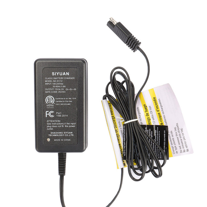 Load image into Gallery viewer, SIYUAN 12 Volt 2 Amp output Class 2 Battery Charger EC12 for GENMAX Generator GM2800iAE/GM3500iAED/MXR3500S/GM6000iED Various Models UL &amp; CSA Listed Power Cord 
