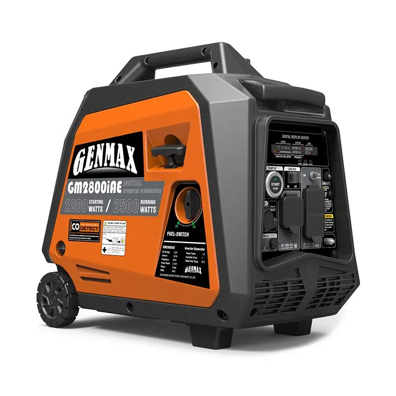 Load image into Gallery viewer, GENMAX GM2800iAE 2800 Watt Gasoline Inverter Generator with CO Detect
