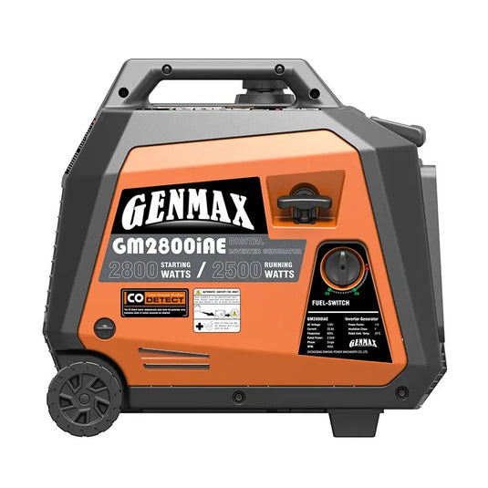 GENMAX GM2800iAE 2800 Watt Gasoline Inverter Generator with CO Detect