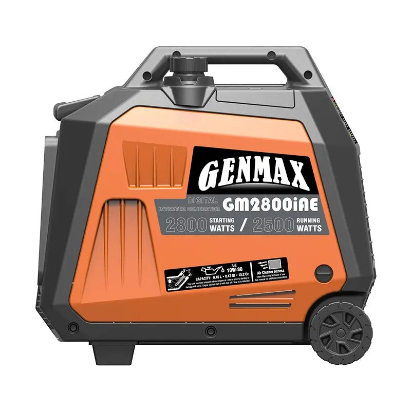 Load image into Gallery viewer, GENMAX GM2800iAE 2800 Watt Gasoline Inverter Generator with CO Detect
