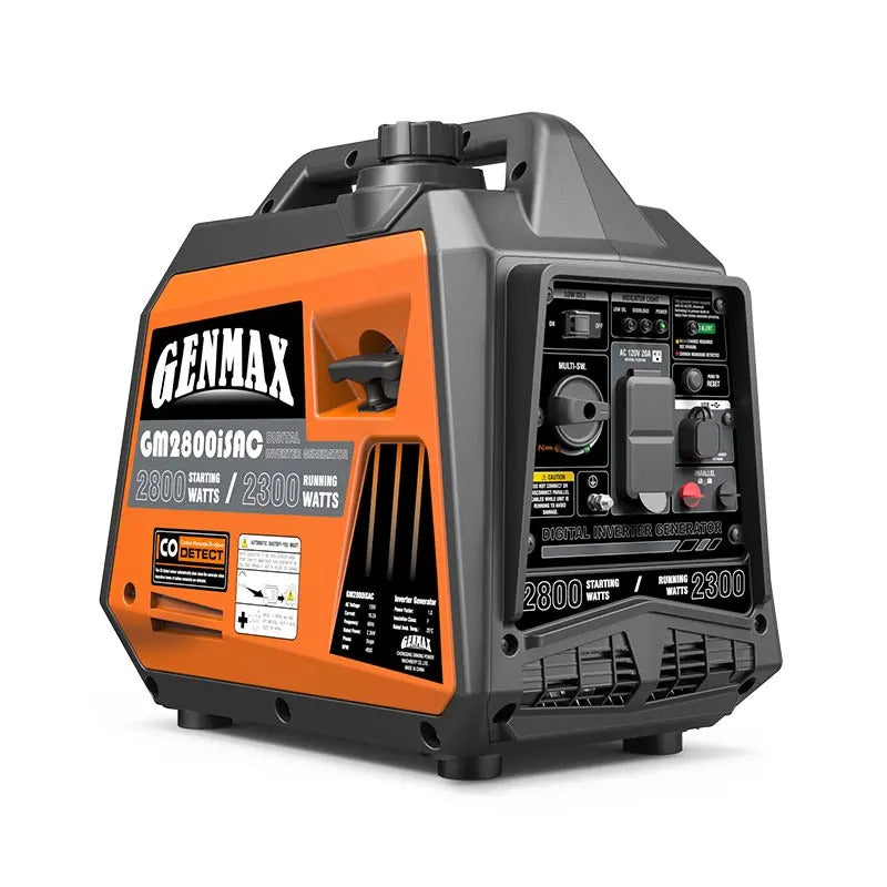 Load image into Gallery viewer, GENMAX GM2800iSAC 2800 Watt Gasoline Inverter Generator with CO Detect
