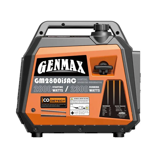 GENMAX GM2800iSAC 2800 Watt Gasoline Inverter Generator with CO Detect