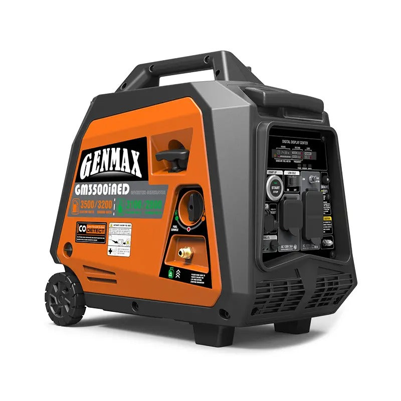 GENMAX GM3500iAED 3500 Watt Dual Fuel Inverter Generator with CO Detec