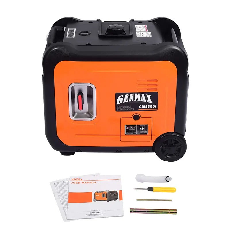 Load image into Gallery viewer, GENMAX GM5500i 5500 Watt Gasoline Inverter Generator with CO Detect
