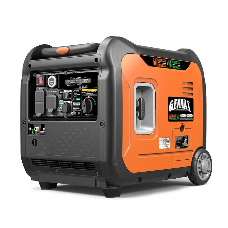 Load image into Gallery viewer, GENMAX GM6000iED 6000 Watt Dual Fuel Inverter Generator with CO Detect
