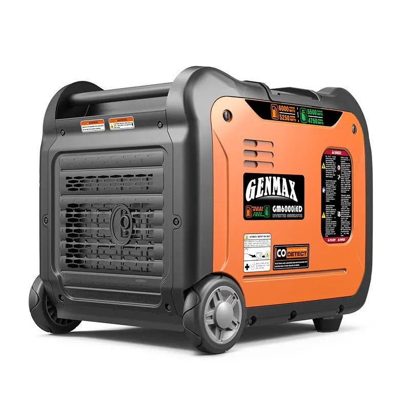 Load image into Gallery viewer, GENMAX GM6000iED 6000 Watt Dual Fuel Inverter Generator with CO Detect
