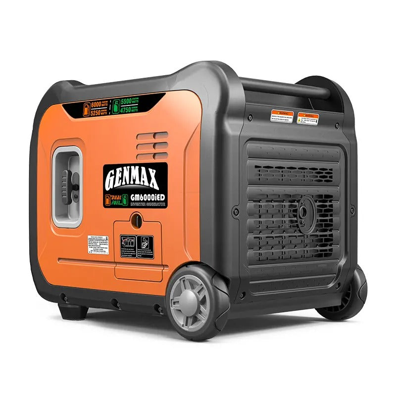 Load image into Gallery viewer, GENMAX GM6000iED 6000 Watt Dual Fuel Inverter Generator with CO Detect
