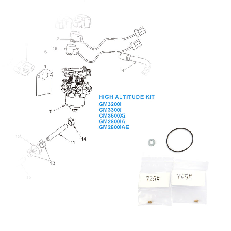 Load image into Gallery viewer, GENMAX High Altitude Kit for inverter generator GM3200i/ GM3300i GM3500Xi/ GM2800iA/GM2800iAE
