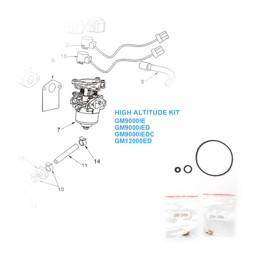 GENMAX High Altitude Kit for inverter generator GM9000iE/ GM9000iED/ GM9000iEDC/ GM12000ED