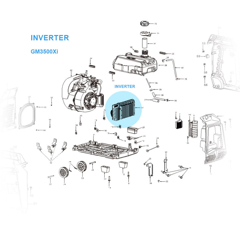 Load image into Gallery viewer, GENMAX Inverter Replacement for inverter Generator GM3500Xi
